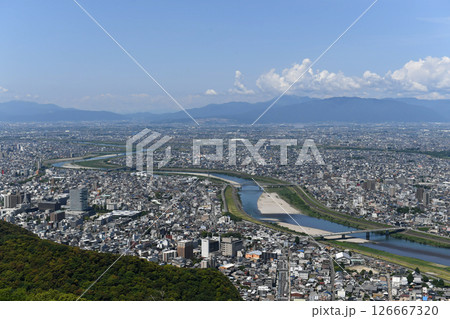 金華山山頂から西の景色 金華山山頂から西の景色 126667320