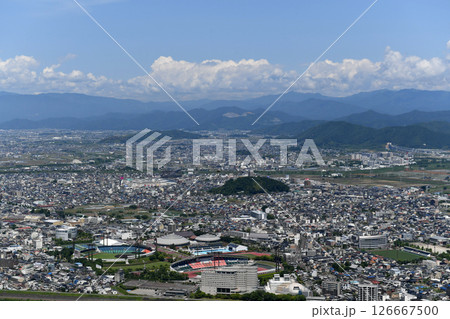 金華山三梃から鷺山方面を望む 126667500