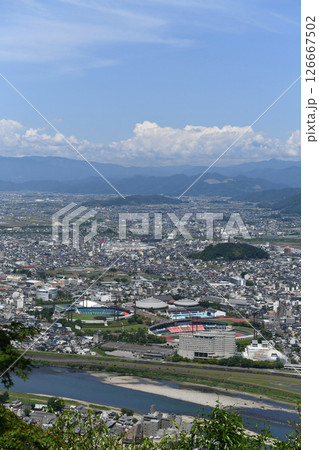 金華山三梃から鷺山方面を望む 金華山三梃から鷺山方面を望む 126667502