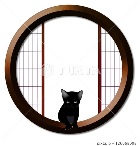 丸窓と子猫 126668008