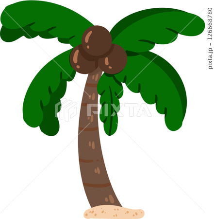 a tree with a cute little snake and leaves 126668780