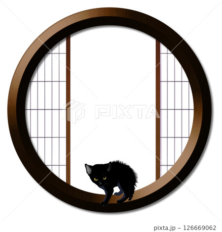 丸窓と子猫 126669062