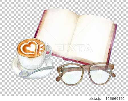 水彩插畫：閱讀時間 126669162