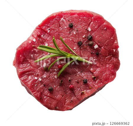 Piece of uncooked meat 126669362