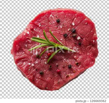 Piece of uncooked meat 126669362