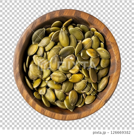 Bowl with pumpkin seeds Bowl with pumpkin seeds 126669382