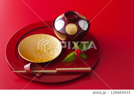 お正月の和食器 お正月の和食器 126669435