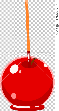 Summer festival candy apple illustration 126669763