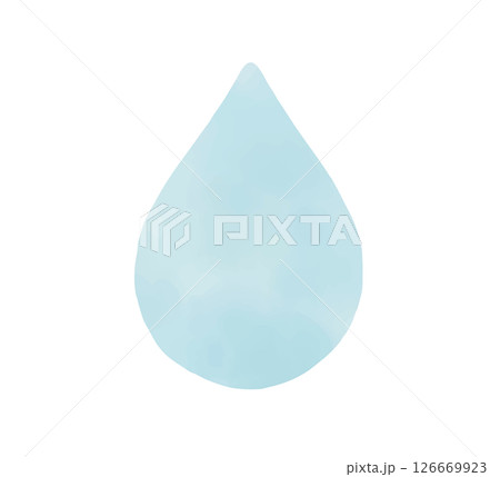 水彩風の雫のイラスト 水彩風の雫のイラスト 126669923