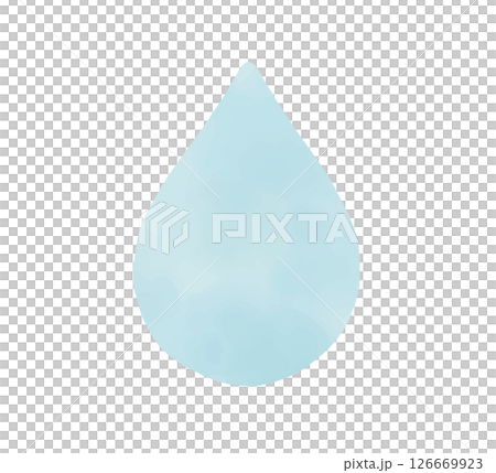 水彩風の雫のイラスト 水彩風の雫のイラスト 126669923