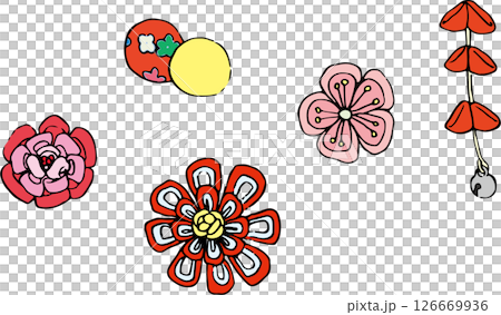 着物用髪飾りセット 126669936