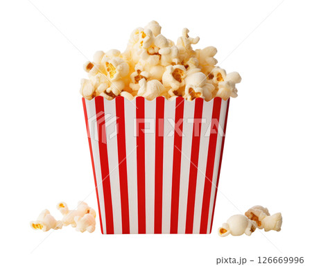 Box with popcorn 126669996