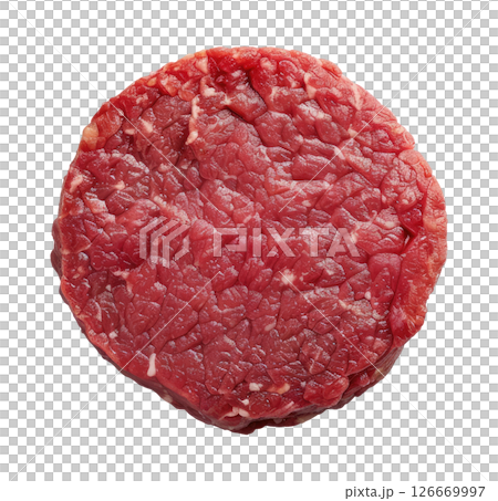 Raw meat cutlet 126669997