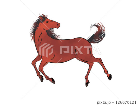 馬イラスト07 126670121