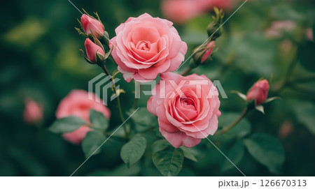 Two Pink Roses 126670313