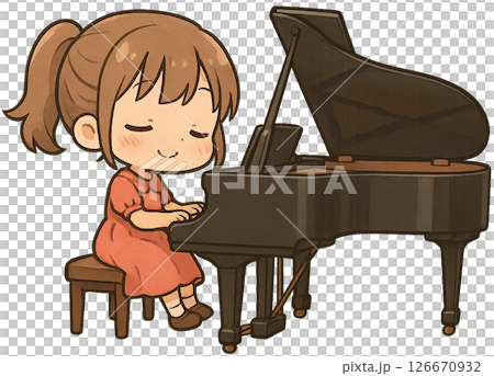 彈鋼琴的女孩 彈鋼琴的女孩 126670932