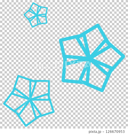 Light blue geometric star illustration Light blue geometric star illustration 126670953
