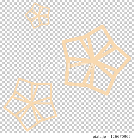 Orange geometric star illustration Orange geometric star illustration 126670963