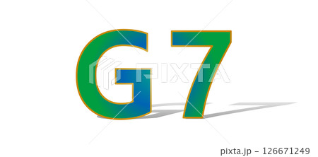 G7、青と緑のロゴ、自然環境とエコロジー、アイキャッチ G7、青と緑のロゴ、自然環境とエコロジー、アイキャッチ 126671249