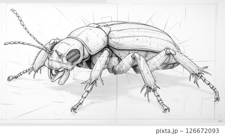 昆虫の塗り絵 126672093
