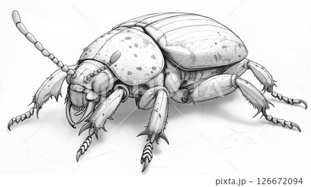 昆虫の塗り絵 126672094