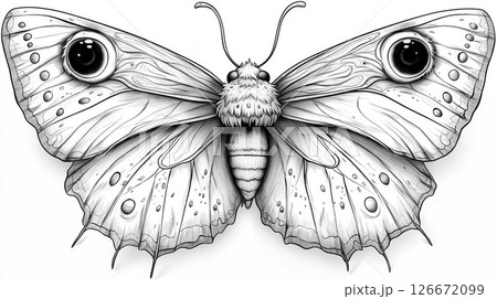 昆虫の塗り絵 126672099