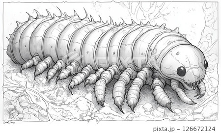 昆虫の塗り絵 126672124