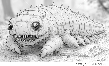 昆虫の塗り絵 126672125