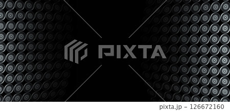 sound speakers techno music banner sound speakers techno music banner 126672160