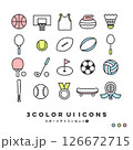 3色アイコンセット（スポーツ①） 126672715