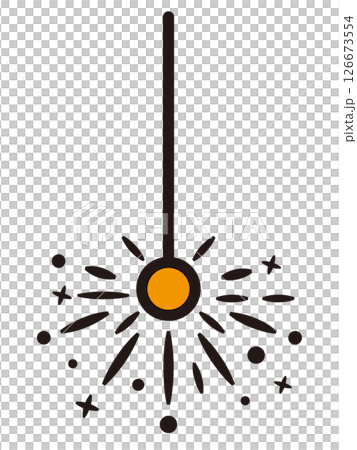線香花火のアイコン 126673554