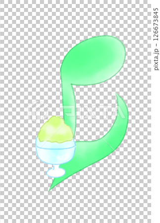 Musical note with shaved ice Musical note with shaved ice 126673845