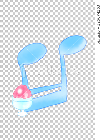 Musical note with shaved ice Musical note with shaved ice 126674263