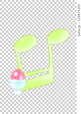Musical note with shaved ice Musical note with shaved ice 126674265