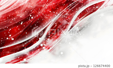 Beautiful festive Christmas interior with red and white flowers. AI Generated 126674400