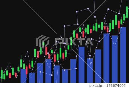 Stock market illustration on isolated background, flat vector illustration Stock market illustration on isolated background, flat vector illustration 126674903