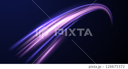 beautiful light speed line background on black background abstract design vector illustration 126675372
