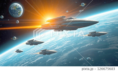 飛翔するUFO偵察機 126675683