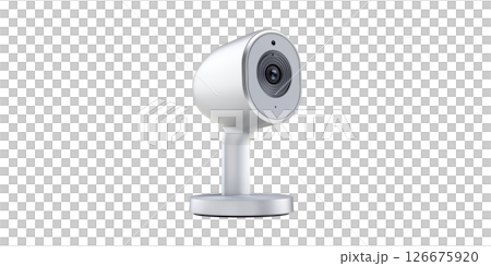 Smart Home Security Camera Stand. Advanced Surveillance And Monitoring Technology Isolated On Transparent Background 126675920