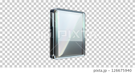 Smartphone Case With Reflective Surface. Modern Mobile Accessory For Protection And Style Isolated On Transparent Background 126675940