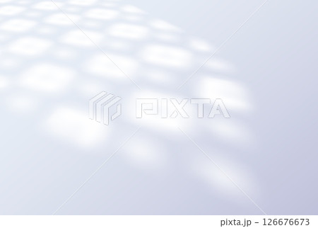 Abstract blue background with shadow pattern from oriental window with arabesque, Ramadan. Abstract blue background with shadow pattern from oriental window with arabesque, Ramadan. 126676673