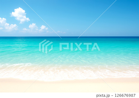 青い海のイラスト1 青い海のイラスト1 126676987