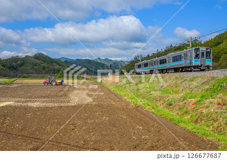 善光寺街道から眺める篠ノ井線沿線の風景【東筑摩郡麻績村】 善光寺街道から眺める篠ノ井線沿線の風景【東筑摩郡麻績村】 126677687
