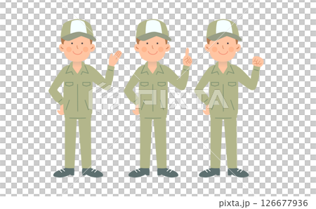 送貨員全身插畫集_全身01 126677936