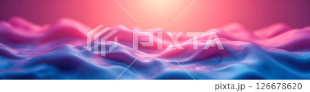 Stylish abstract image with delicate flowing shapes in violet and pink tones, great for sensual design, advertising, digital projects, and romantic creative presentation 126678620