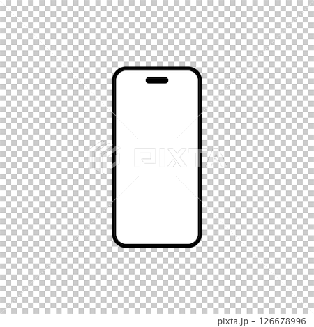 Simple smartphone image illustration material 126678996