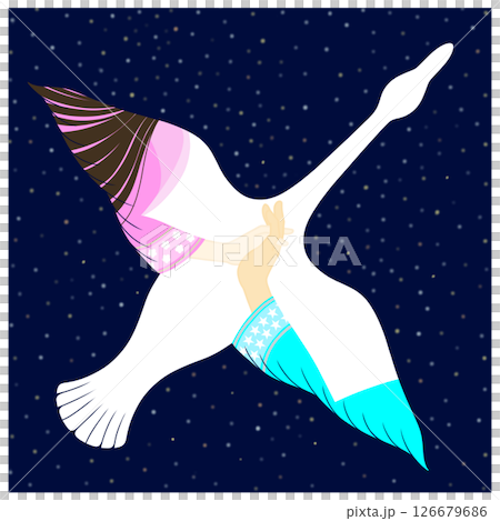 七夕_織姫と彦星のイラスト 126679686