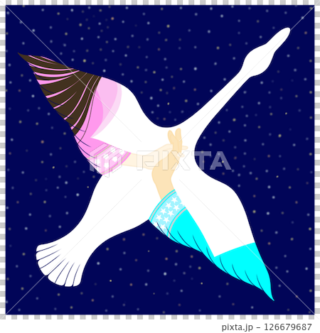 七夕_織姫と彦星のイラスト 126679687