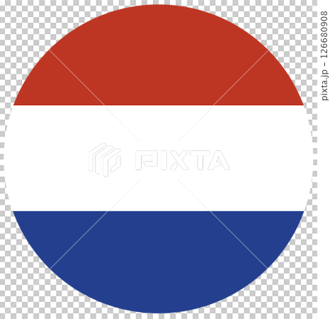 Round Netherlands flag in circle, shape. Netherlands flag button. Round Netherlands flag in circle, shape. Netherlands flag button. 126680908