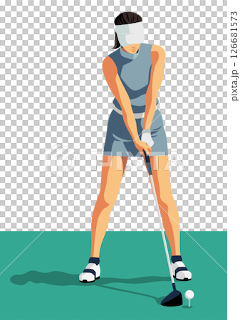 女子プロゴルファー 126681573
